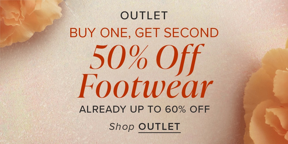 Buy One, Get Second 50% Off Outlet Footwear