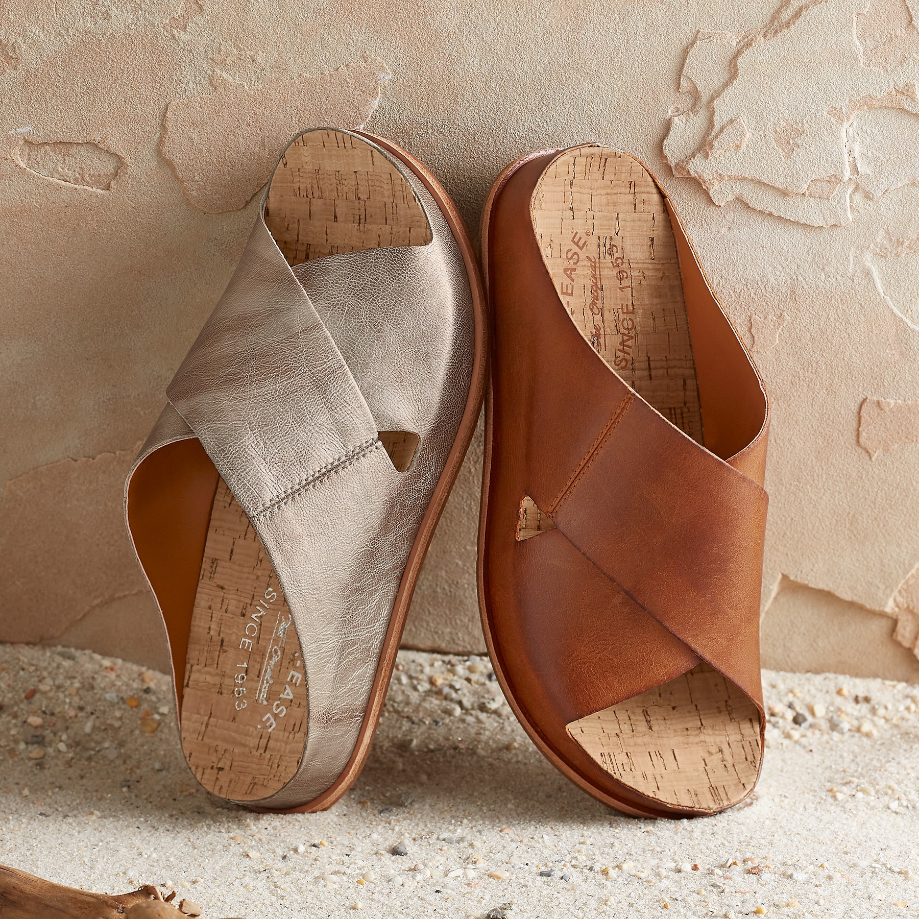 Paseo Flat Comfort Sandals - Luxury Natural